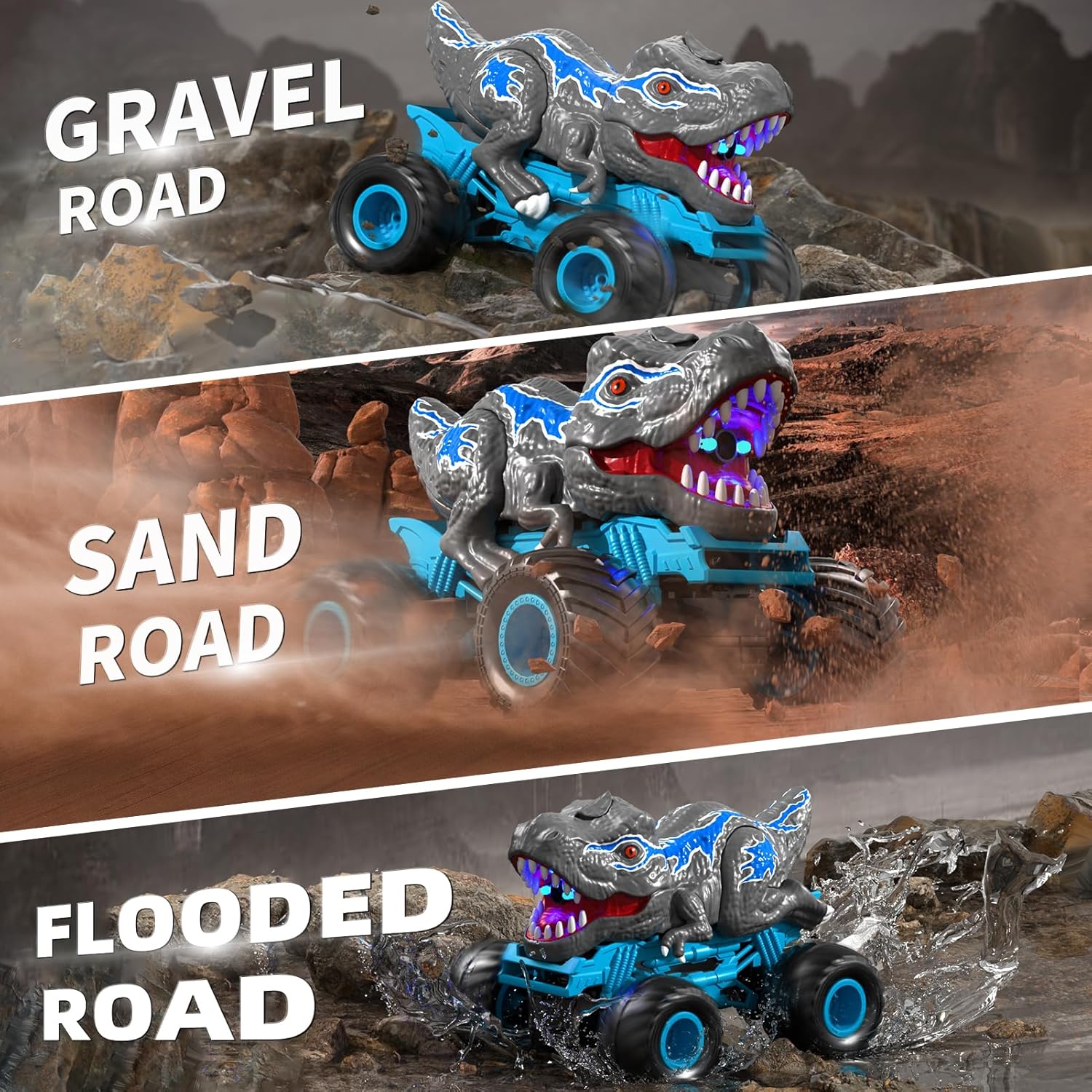 Lilybuds 2.4GHz Remote Control Dinosaur Truck RC Car