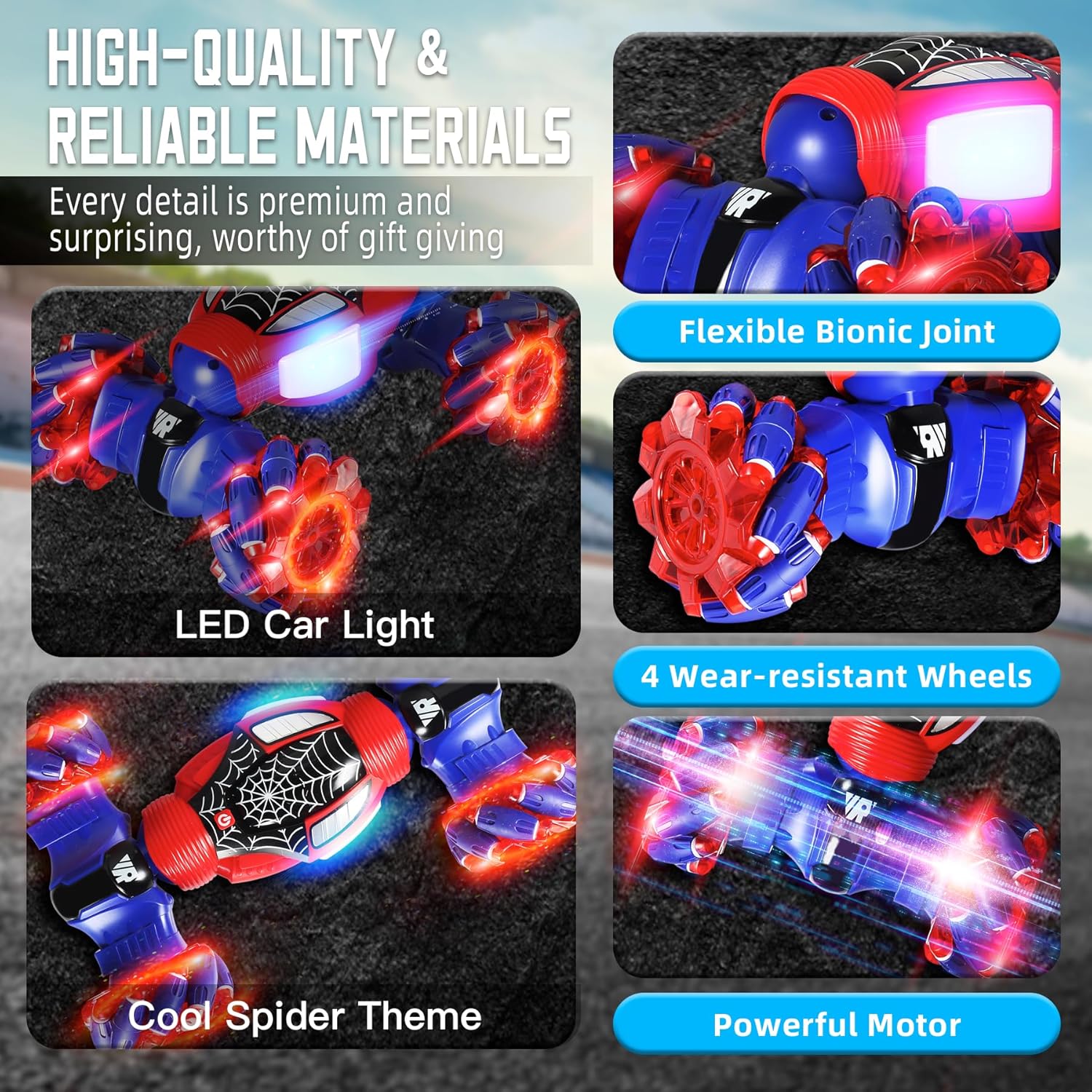 Aidyvoi Spider Gesture Sensing RC Stunt Car 2.4GHz 4WD Off Road