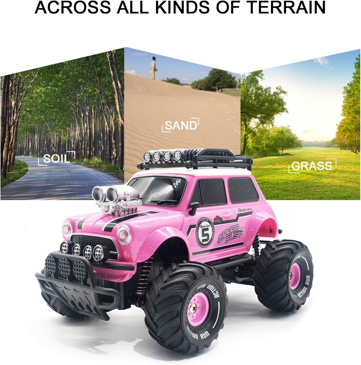 10Leccion RC Truck Remote Control Car 2 Rechargeable Batteries