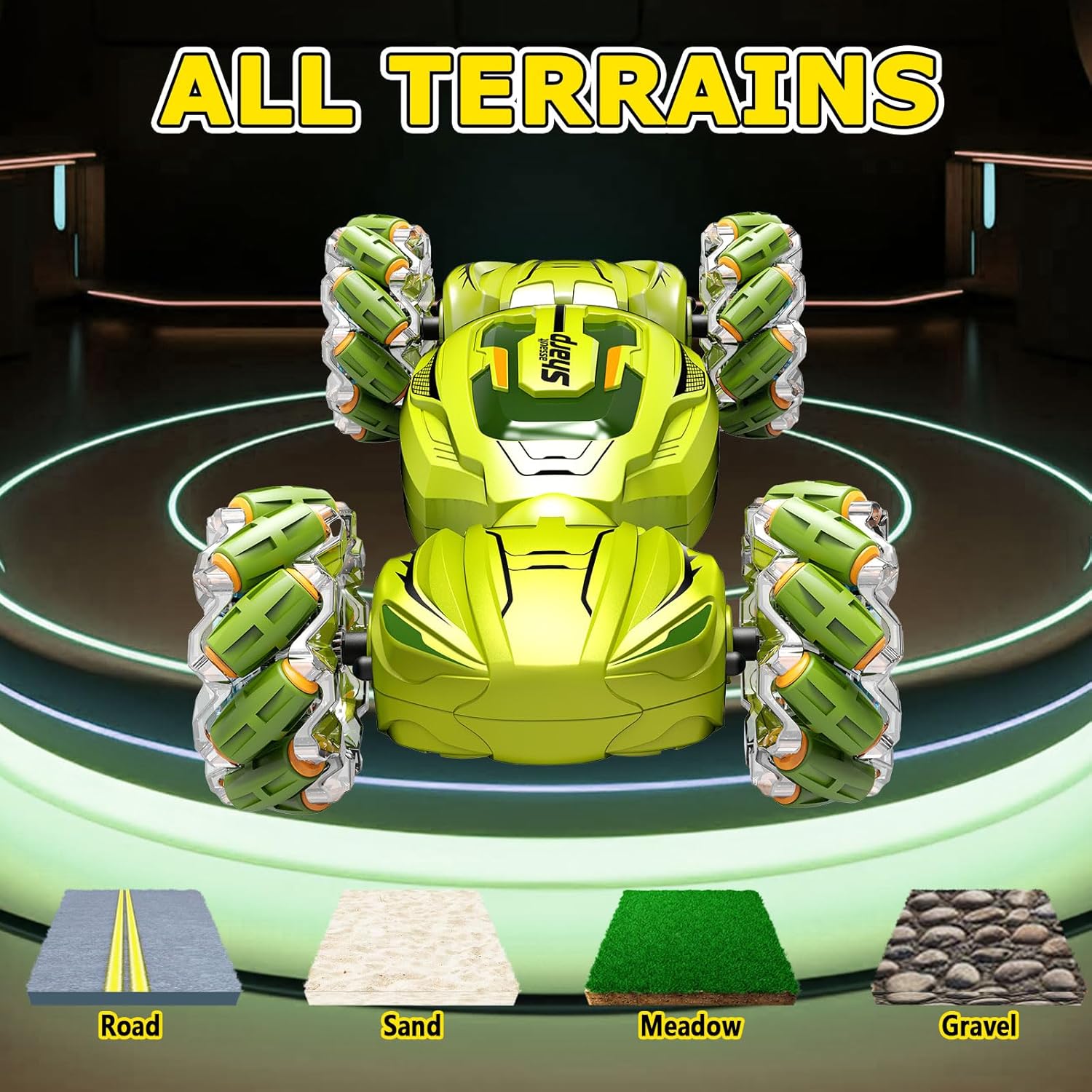 Nestalk Gesture Sensing RC Stunt Car 2.4GHz 4WD with Lights Music