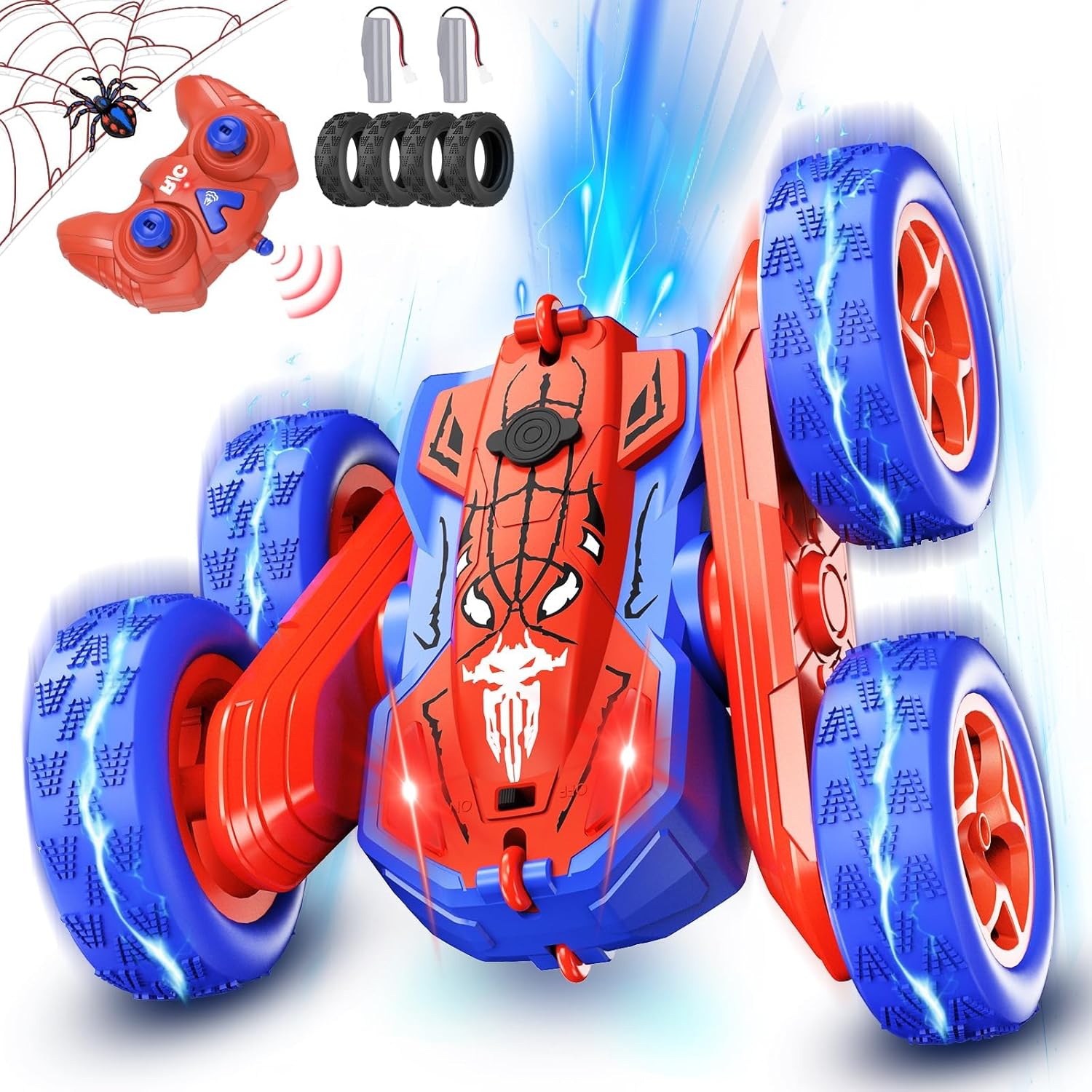 Ancitoy Spider Remote Control Stunt Car 360° Flip Rechargeable