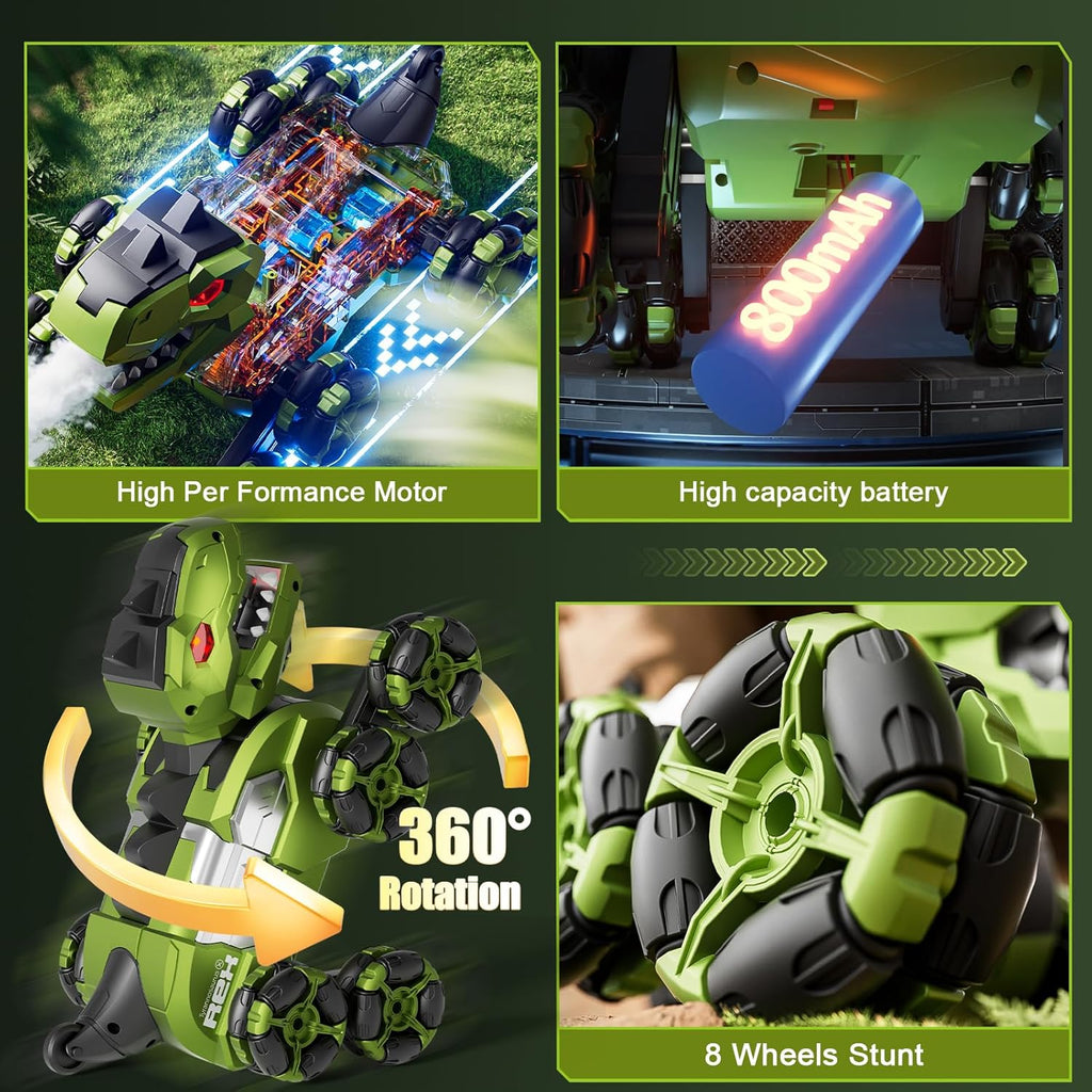 4Drc Remote Control Dinosaur Monster Truck 8WD Gesture Sensing