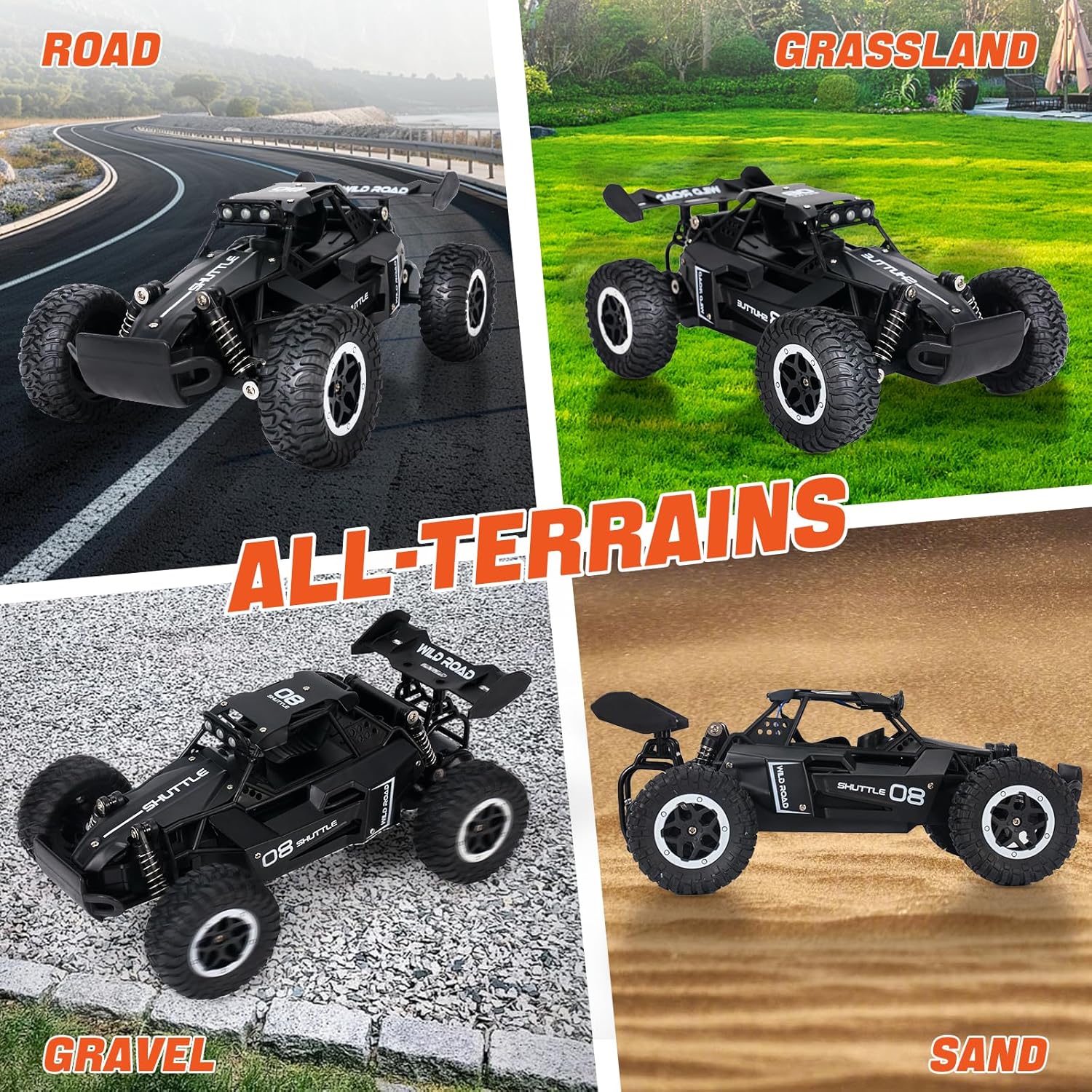 Cosmelab 1/16 Scale 2.4GHz All Terrain Off-Road Monster Truck 20 km/h