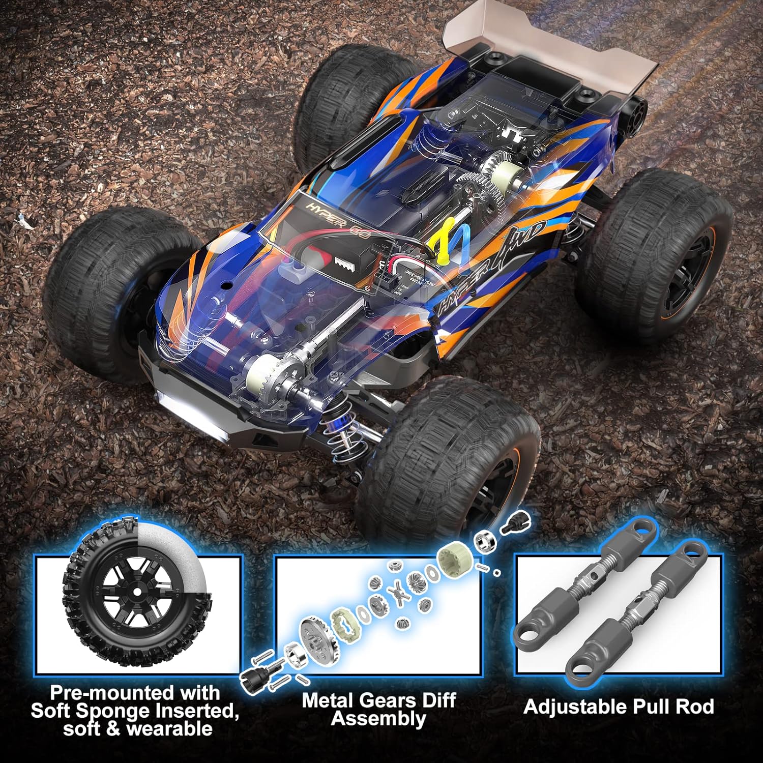 Hyper Go H16DR 1/16 Scale 4WD RTR Off Road Monster Truck