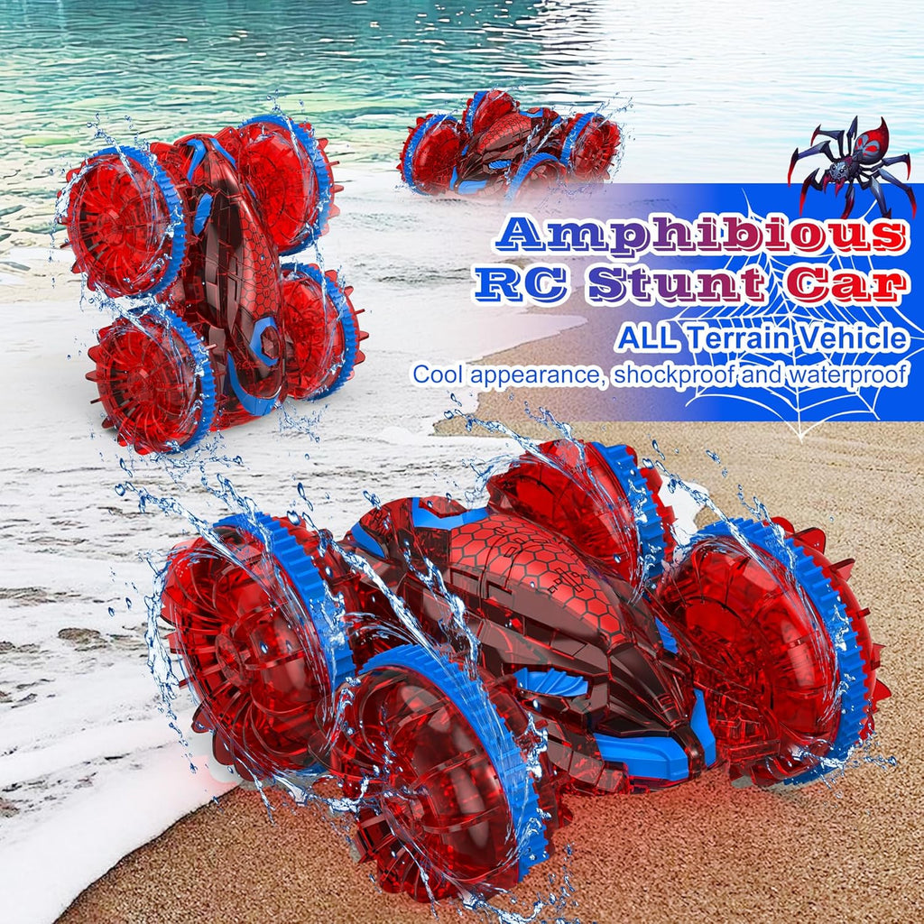 Flybakiz Spider Amphibious Remote Control Car 2.4GHz 4WD Waterproof